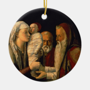 The Presentation of Jesus in the Temple Ceramic Tree Decoration