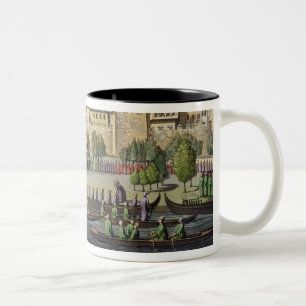 The Presentation of the Admiral to the Sultan, pla Two-Tone Coffee Mug