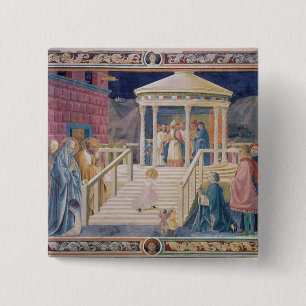 The Presentation of the Blessed Virgin Mary 15 Cm Square Badge
