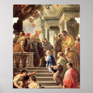 The Presentation of the Virgin at the Temple (oil Poster
