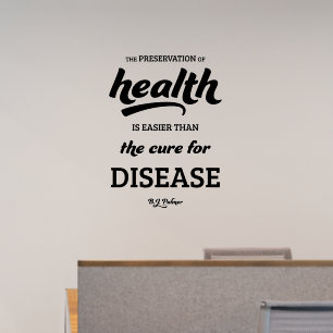The Preservation of Health Chiropractic Wall Decal