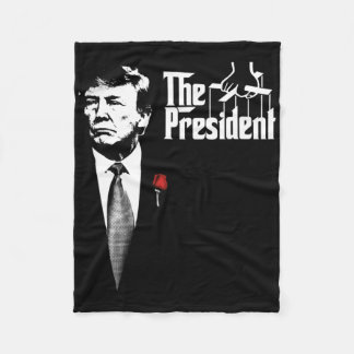 The President Donald Trump Movie Poster Trending M Fleece Blanket