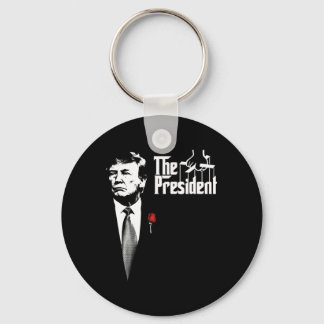 The President Donald Trump Movie Poster Trending M Key Ring