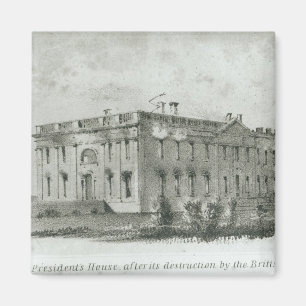 The President's House After its Destruction Magnet