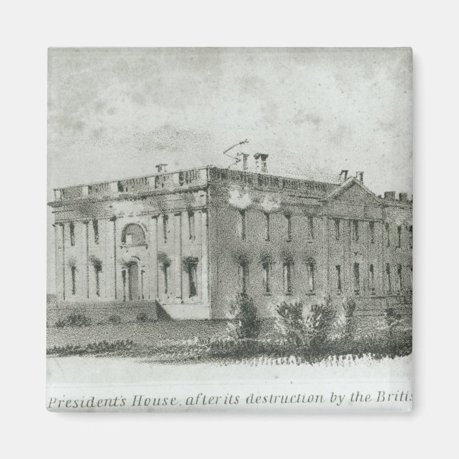 The President's House After its Destruction Magnet (Front)