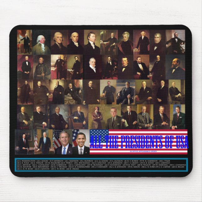 The Presidents Mouse Mat (Front)