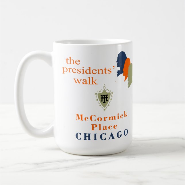 the presidents walk, McCormick Place, Chicago, IL Coffee Mug (Left)