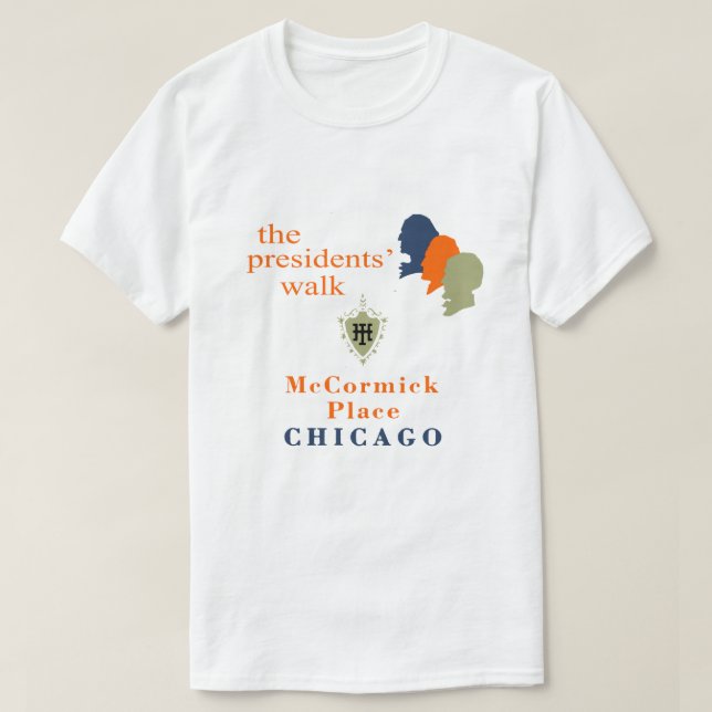the presidents walk, McCormick Place, Chicago, IL T-Shirt (Design Front)