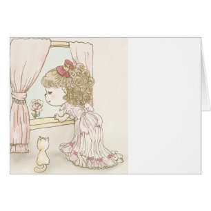 The pretty girl watches