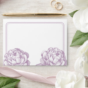 The Pretty Peony Floral Wedding Collection Envelopes