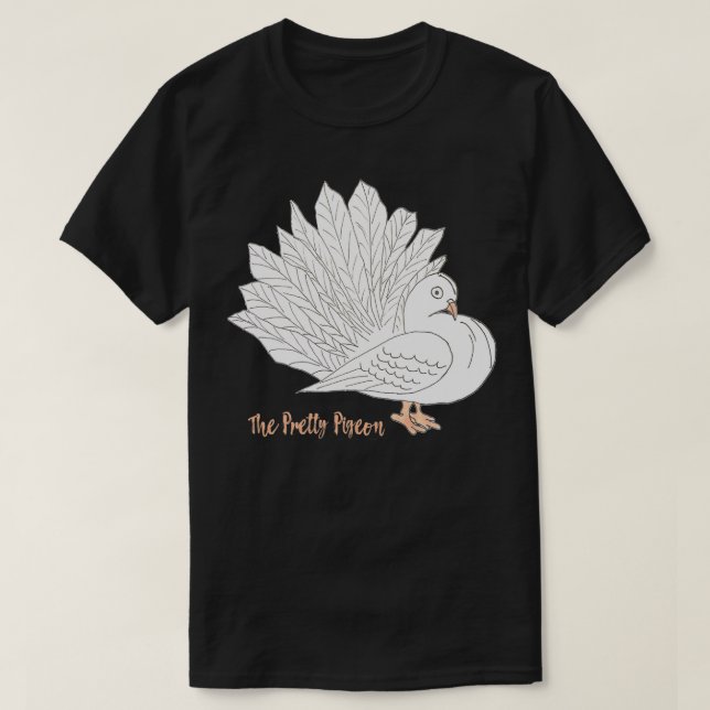 The Pretty Pigeon T-Shirt (Design Front)