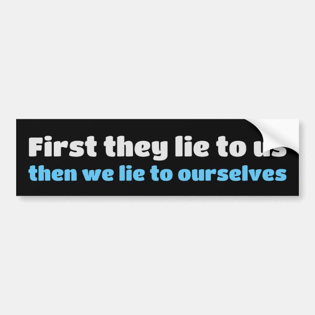 The Price Of Apathy Bumper Sticker (Front)