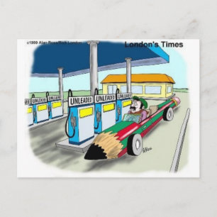 The Price Of Gas Funny Cartoon Gifts & Collectable Postcard