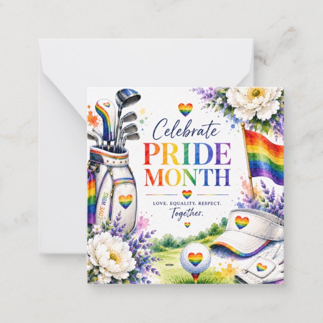 The Pride  for Golfer Card (Front)