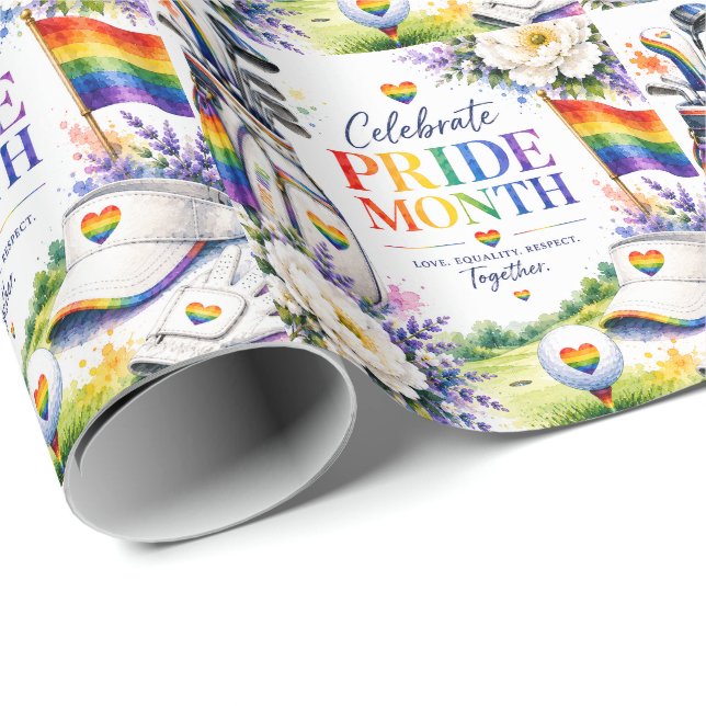 The Pride  for Golfer Wrapping Paper (Roll Corner)