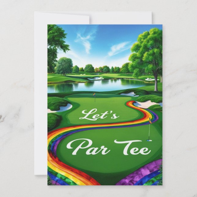 The Pride Golf Course  Tournament for Golfer  Invitation (Front)