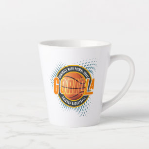 The Primal force of Basketball Latte Mug