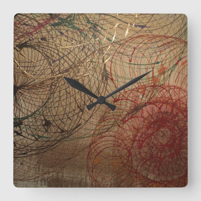 ”The Primary Light” by Ramona Dumitrescu Square Wall Clock (Front)