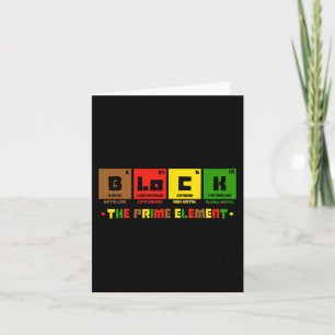 The Prime Element Black History Month Periodic Tab Card