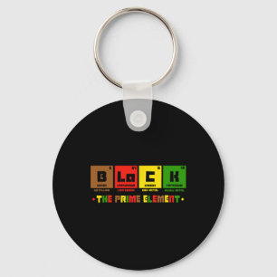 The Prime Element Black History Month Periodic Tab Key Ring
