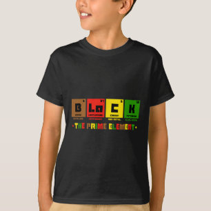 The Prime Element Black History Month Periodic Tab T-Shirt