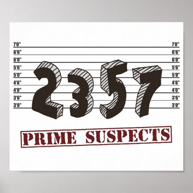 The Prime Number Suspects Poster (Front)