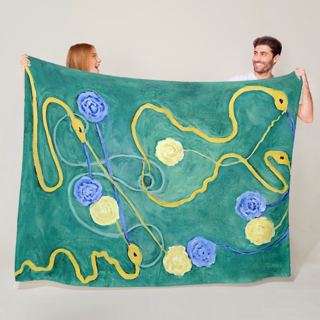 The Primordial Chaos by Hilma af Klint  Fleece Blanket (In Situ)