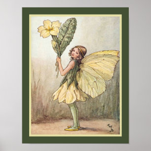 "The Primrose Fairy" ca. 1918- Cicely Mary Barker Poster