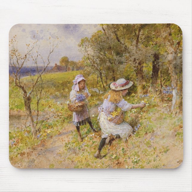 The Primrose Gatherers Mouse Mat (Front)