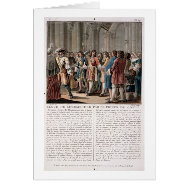 The Prince de Conti (1664-1709) praises the Duke o (Front)