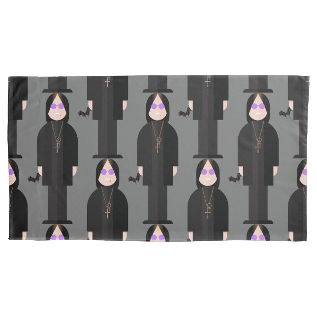 The Prince of Darkness – Rock Legend Pillowcase (Front-Left)