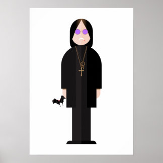 The Prince of Darkness – Rock Legend Poster