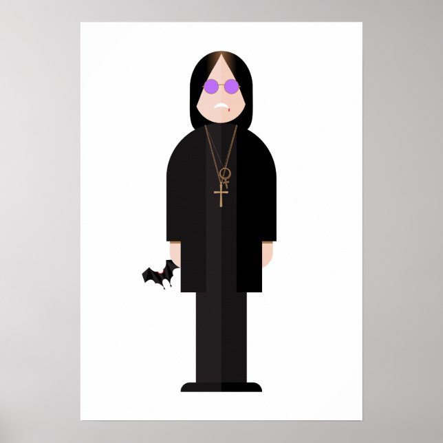 The Prince of Darkness – Rock Legend Poster (Front)