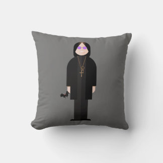 The Prince of Darkness – Rock Legend Throw Pillow
