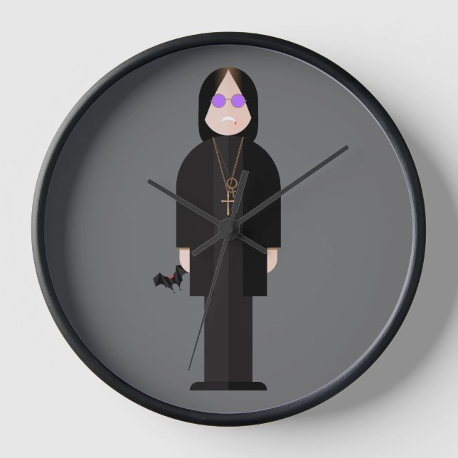 The Prince of Darkness - Rock Legend Wall Clock (Front)