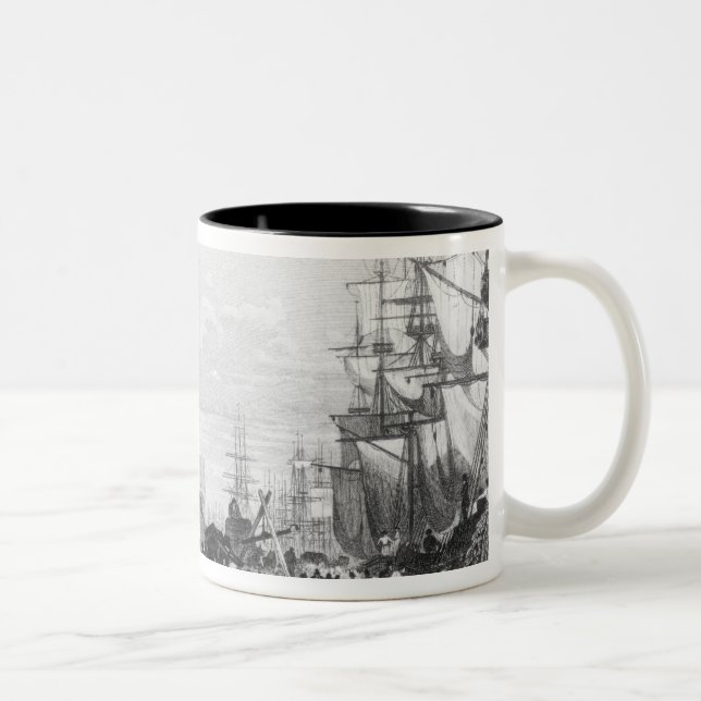 The Prince's Dock, Liverpool Two-Tone Coffee Mug (Right)