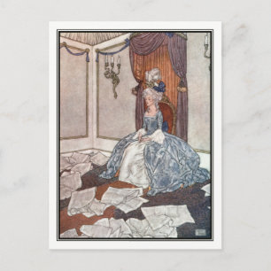 The Princess and the Newspapers by Edmund Dulac Postcard
