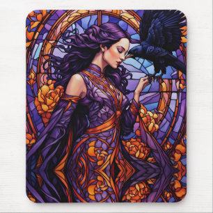 The Princess and the Raven Mouse Mat