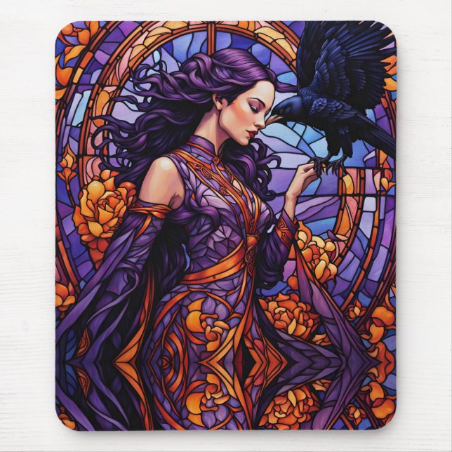 The Princess and the Raven Mouse Mat (Front)