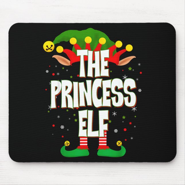 The Princess Elf Christmas  Mouse Mat (Front)