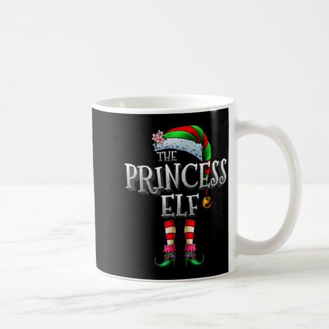 The Princess Elf Shirt Matching Family Funny Chris Coffee Mug (Right)