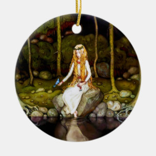 The Princess in the Forest Ceramic Tree Decoration