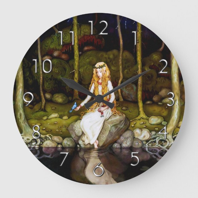 The Princess in the Forest Large Clock (Front)