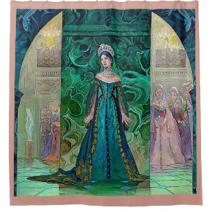 THE PRINCESS IN THE MALACHITE PAVILLION 5 SHOWER CURTAIN