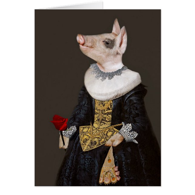 The Princess of Bling - Anthropomorphic Piglet (Front)