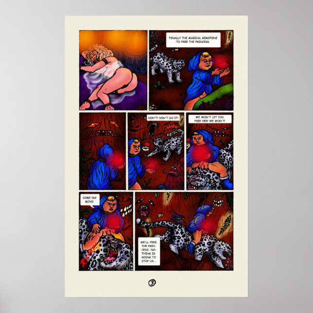 The Princess of Light short story comic page 3 Poster (Front)