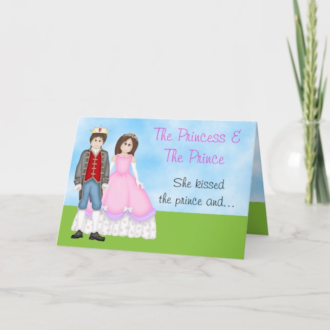 The Princess, Prince and Unicorn Birthday Card (Front)
