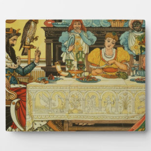The Princess Shares her Dinner with the Frog, from Plaque