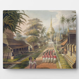 The Principal Approach to the Great Dagon Pagoda a Plaque