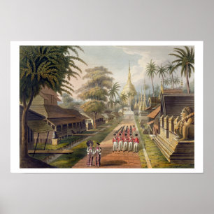 The Principal Approach to the Great Dagon Pagoda a Poster